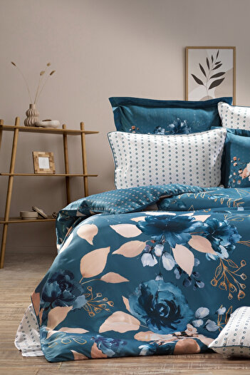 ZEBRACASA Palazzo 7 Piece Double Silk Bedding Set