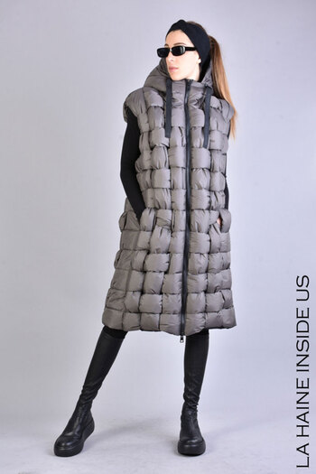 La Haine Inside Us NYLON BRAIDED VEST - LA HAINE INSIDE US - GREY, XL/XXL