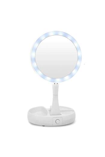 SIKS 2in1 LED mirror, normal mirror and magnifying mirror