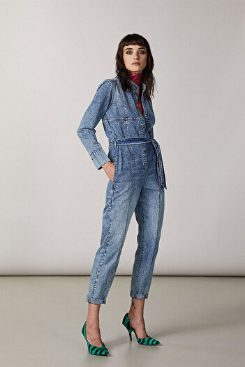 Patrizia Pepe DENIM DRESS - PATRIZIA PEPE - BLUE, 38