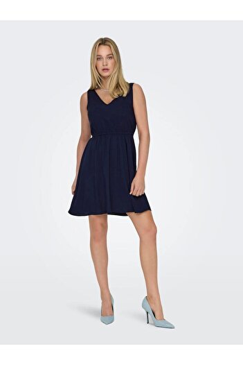 ONLY ONLNOVA LIFE VIS SARA STRING DRESS SOLID Γυναικείο κοντό φόρεμα