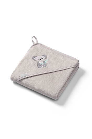 Babyono Babyono Hooded Bamboo Fiber Baby Towel GRI 346/06