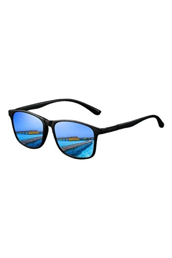 OEM Polarized Vintage Sunglasses – Unisex, Retro Luxury Style, UV400 Protection, Blue Lens