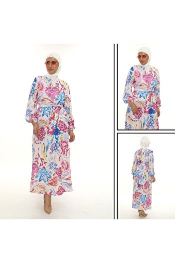 Butik Women's plus size print dress