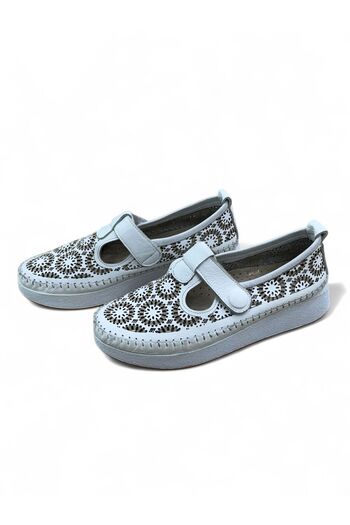 PATRON SHOES Genuine Leather Orthopedic Sole Velcro Women's Shoes