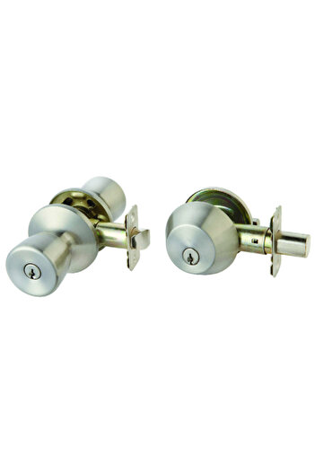 ACE Exterior Keyed-Alike Locking Entry Door Kit Silver