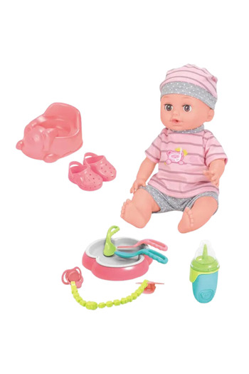 LUDIRO Set Papusa Bebelus Multifunctionala Care Vorbeste, Multiple Accesorii