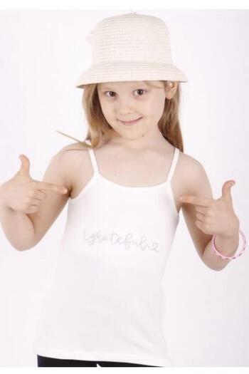Toontoy Girl's Grateful Embroidered Tank Top