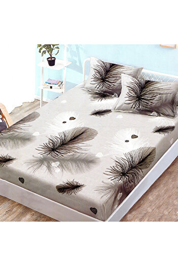 NufJoy Finet Gros Elastic Fitted Sheet Set for Mattress 160x200 cm and 2 Pillowcases 50x70 cm