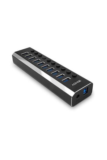 LİNDY USB Hubs Hub Lindy 10 Port USB 3.0 On/Off button