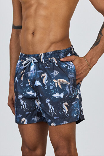 İLKCET MODA Regular Male 1St Quality Swim Shorts