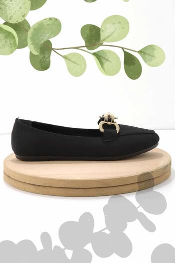 Bambi Матові чорні жіночі туфлі-мокасини K01688020738