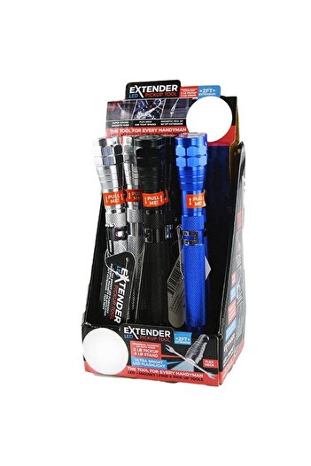 Generic erorex Ultra Bright LED Flashlight Magnetic Extender Pick-Up Tool with Laser Assorted Color 22583FAM