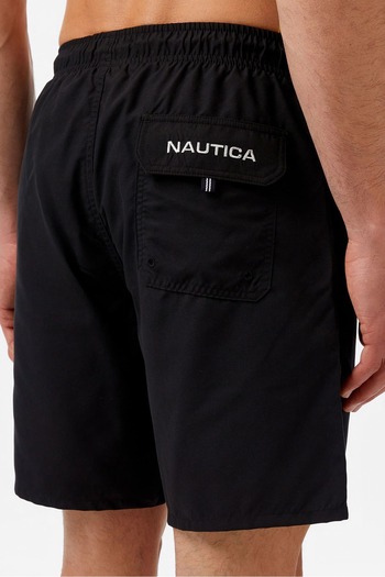 Nautica Men's Regular Fit Swim Shorts - Black