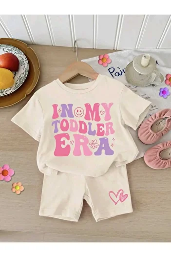 Renna Mood Girls/Boys Era Printed Shorts-Tshirt Set