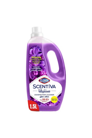 Clorox Scentiva Disinfectant Cleaner Tuscan Lavender Bleach Free 1.5 Litres