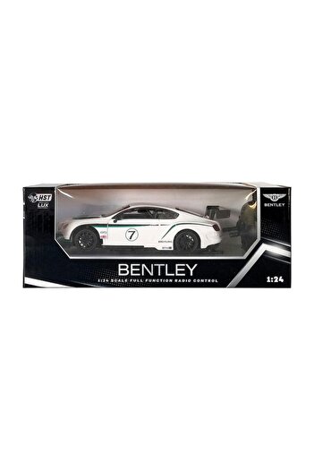 Generic HST LUX Licensed 1:24 Scale Bentley Car with Remote Control for Kids White and Black 2404S- 8