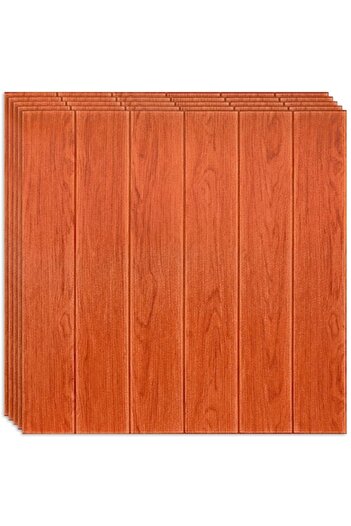 HOZRO Set 10 x Tapet 3D self-adhesive HOZRO, wood panel imitation, covers 4.9 sqm, modern design, easy to