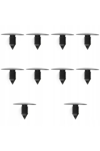 OEM Set 10 clipsuri fixare roata Romix, Compatibil cu Renault, Negru
