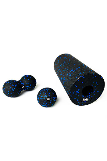 Fitli Set accesorii pentru masaj cu rola si mingii, Fitli, Albastru