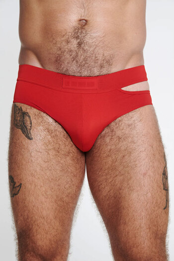 LOUIS GABRIEL NOUCHI SIGNATURE SWIM BRIEF - LOUIS GABRIEL NOUCHI - RED, M
