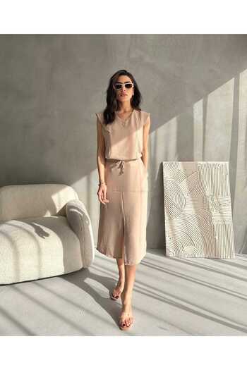 Maison La Femme Women's Blouse Skirt Set