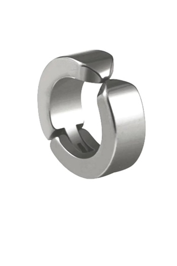 Toptan Bulurum Men's Earring 1 Piece Steel Pinched Earring Stainless Steel Silver Color Earring