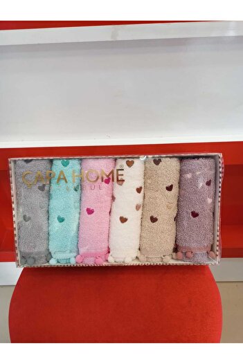 Çapa Home Cotton 6 Li Premium Special Quality Gift Daily Use Kitchen Towel 30X50