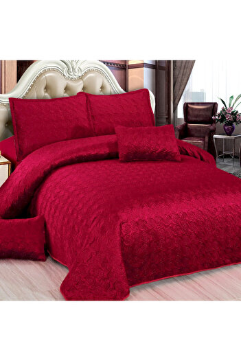 OEM Quilted velvet blanket, 5 pieces, double bed, 220x240 cm, CC05