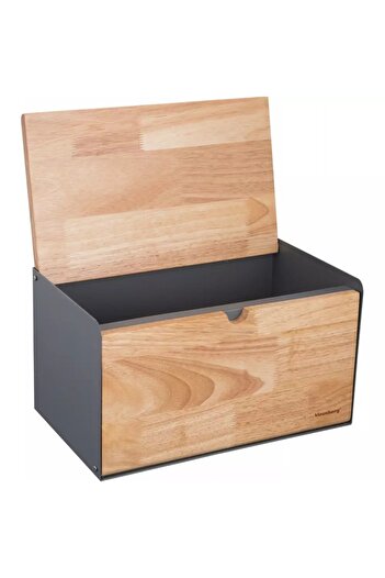 Klausberg Steel and bamboo bread box, gray Klausberg KB7395