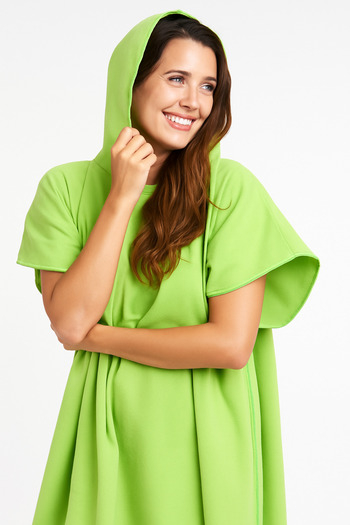 Nida Microfiber Unisex Beach Towel Surf Poncho Peshtemal Dressing Booth