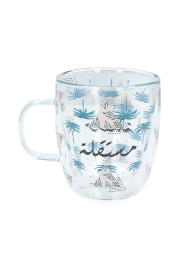 Bien Servi Smiling Independent Double Wall Mug with Ergonomic Handle Multicolor