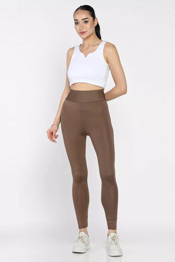 julude Coffee High Waist Lycra Leggings