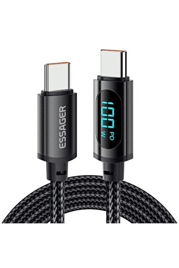 essager Cablu de date cu încărcare rapidă PD 100W USB tip C - USB tip C, 1m
