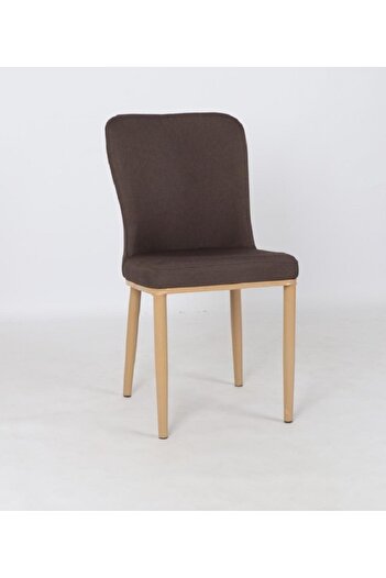 rexa Fabric Dining Chair with Wooden Legs