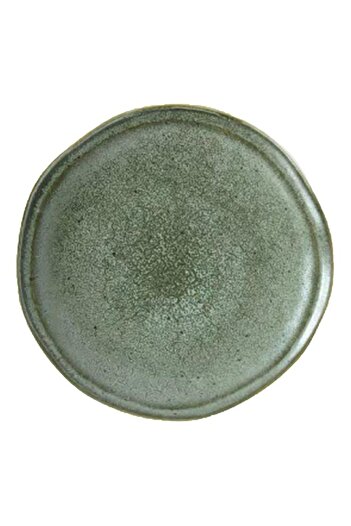 Generic Easy Life Essential Round Shaped Easy Cleaning Stoneware Dessert Plate Green 21cm