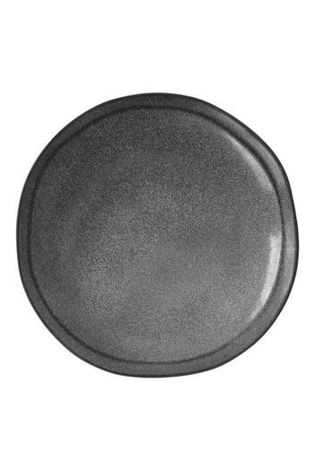Generic Easy Life Essential Round Shaped Easy Cleaning Stoneware Dessert Plate Dark Grey 21cm R2102#ESDG