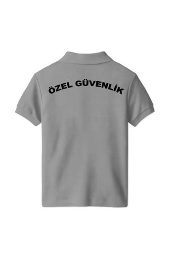 Pisa Art Custom Security Front Logo Back Letter Printed Polo Neck Custom Security T-Shirt