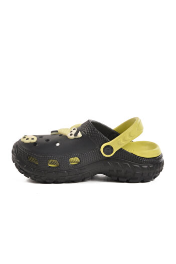 Aspor Black Eva Unisex Kids Sabo Slippers