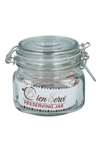 Bien Servi Preserving Jar with Stainless Steel Clip Clear