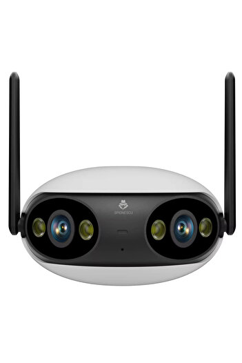 Spionescu Dual surveillance camera, F2, 4MP, 2K Ultra HD, WiFi + PoE, 5X zoom, 180°