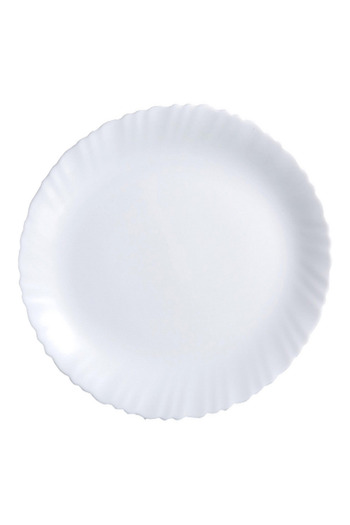 Luminarc Feston Dishwasher and Microwave Safe Oval Plate White 33cm