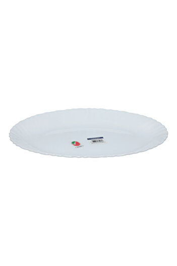 Luminarc Feston Dishwasher and Microwave Safe Oval Plate White 33cm