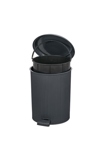 LeesHome 3-Piece White Nostalgia Pedal Trash Can: 20 Liters 11 Liters 6 Liters
