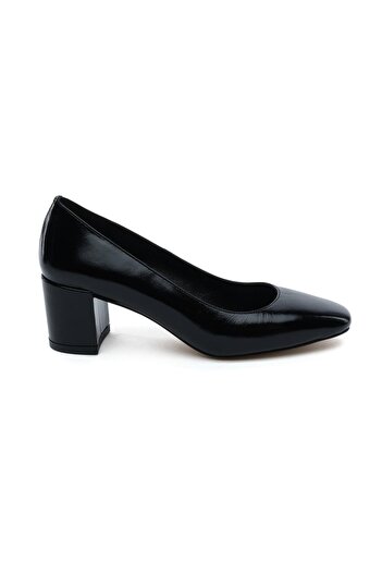 Greyder 59257 Black Wrinkled Patent Leather Genuine Leather Women's Classic Shoes