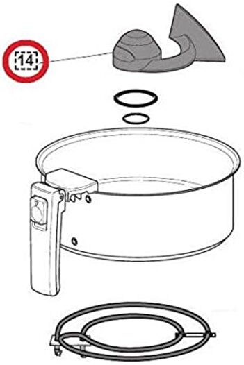 DELONGHİ Delonghi FH1394 FH1163 FH1100 FH1130 FH1363 FH Oil-Free Fryer Feather