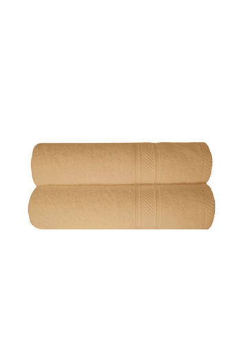 Trident 2Piece 100 Cotton 500 GSM Plush Towel Set White 70x140cm
