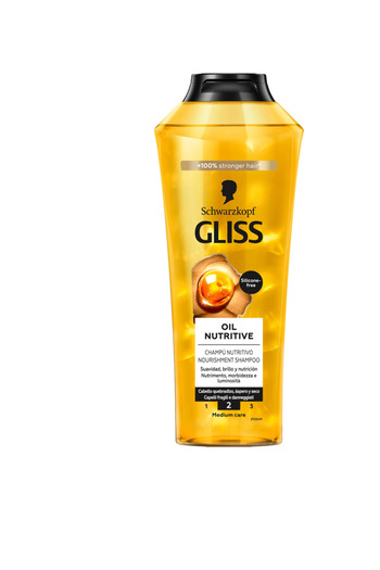 Schwarzkopf Gliss Oil Nutritive – Nourishing Hair Shampoo, 400 ml