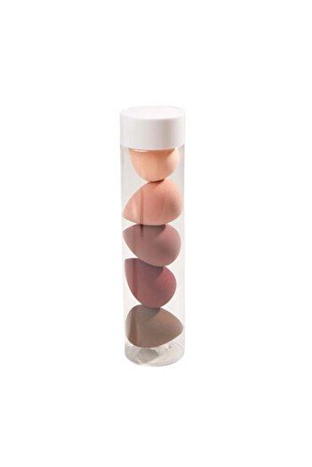 The Casius. Set 5 x Makeup Sponge Microfiber, Transport Box, Wet and Dry Use, Multicolor, The Casius.
