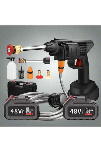 GENERAL Cordless Portable Pressure Washer with Two 48Vh 5000mah Batteries